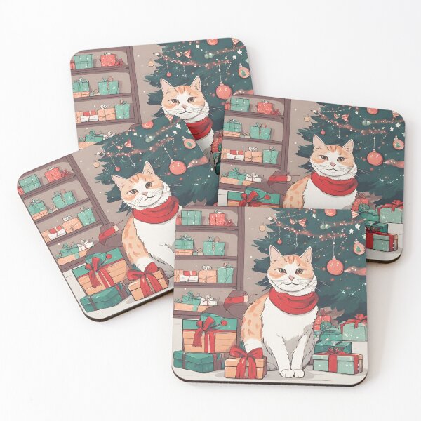 Item preview, Christmas tree and cat designed and sold by Animateon.