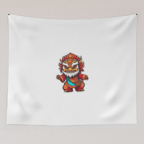 Item preview, Lion dance culture  designed and sold by KorArtStudio.