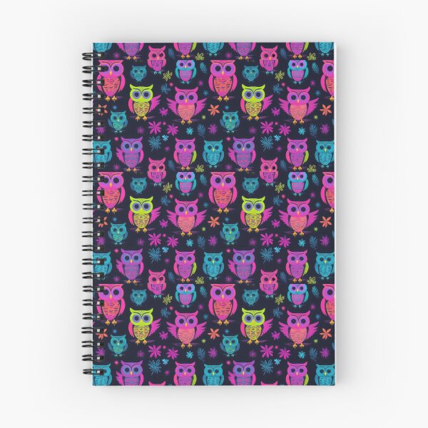 Item preview, Colorful Owls in Magic Christmas Night On Christmas Day  designed and sold by BotunPeony.