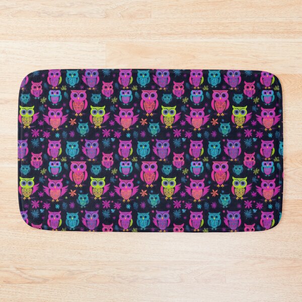 Item preview, Colorful Owls in Magic Christmas Night On Christmas Day  designed and sold by BotunPeony.