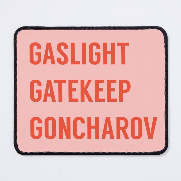 Item preview, Gaslight Gatekeep Goncharov in Pink and Orange designed and sold by tinyteacups.