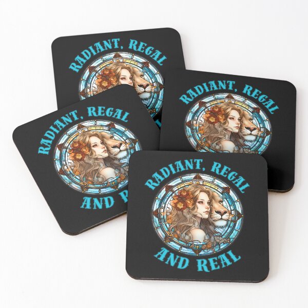 Item preview, Radiant, Regal, And Real. leo season designed and sold by ZodiacWonders.