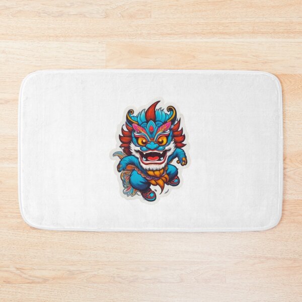 Item preview, Blue lion dance designed and sold by KorArtStudio.
