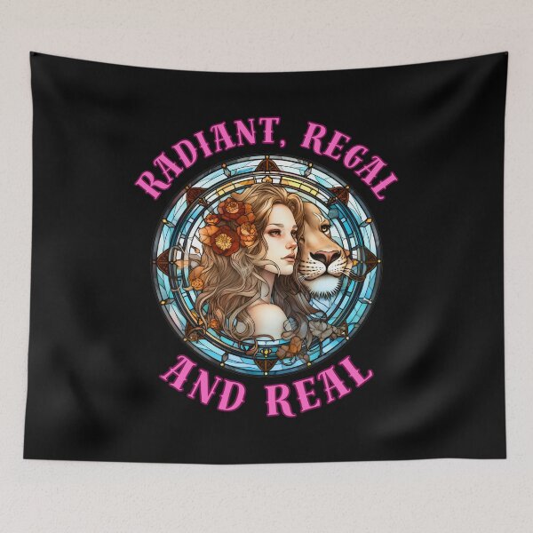 Item preview, Radiant, Regal, And Real. fire sign designed and sold by ZodiacWonders.
