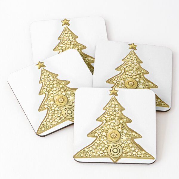 Item preview, GOLD CHRISTMAS TREE FESTIVE designed and sold by Sanny88.
