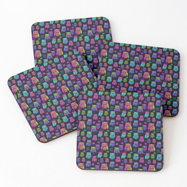 Item preview, Multicolor Owls in Christmas Night magic  On Christmas eve party designed and sold by BotunPeony.
