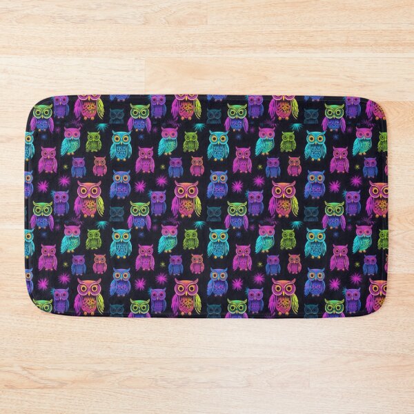 Item preview, Multicolor Owls in Christmas Night magic  On Christmas eve party designed and sold by BotunPeony.