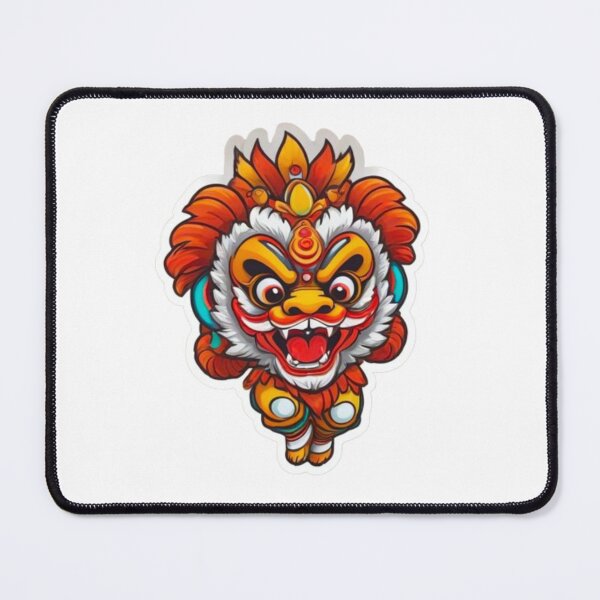 Item preview, Cute lion dance culture designed and sold by KorArtStudio.