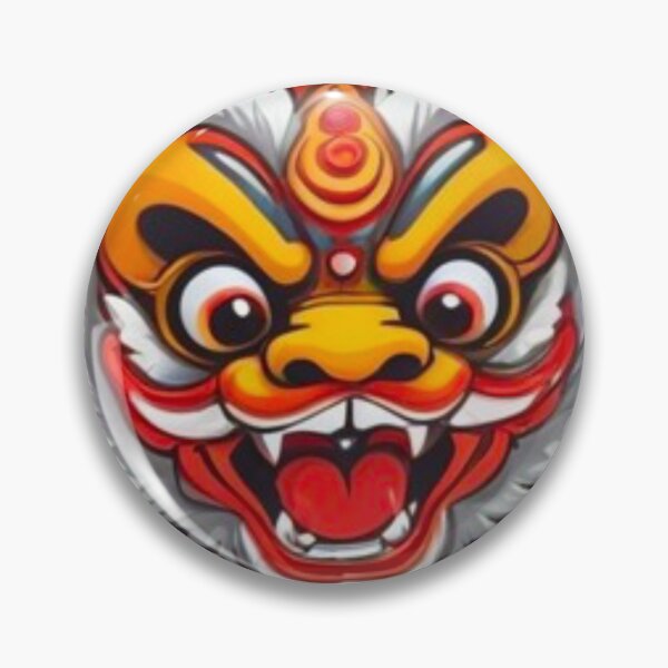 Item preview, Cute lion dance culture designed and sold by KorArtStudio.