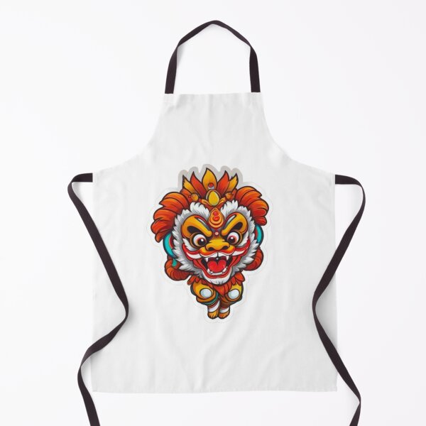 Item preview, Cute lion dance culture designed and sold by KorArtStudio.