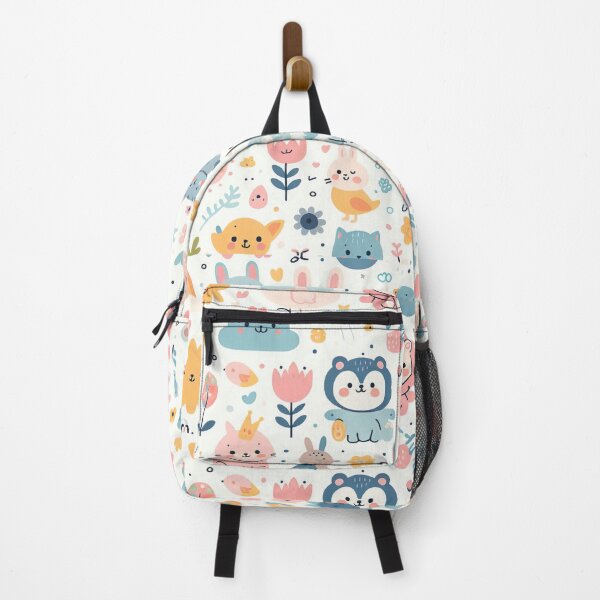 Item preview, Floral pattern with animal cartoon cute party. designed and sold by pigxel cyber.