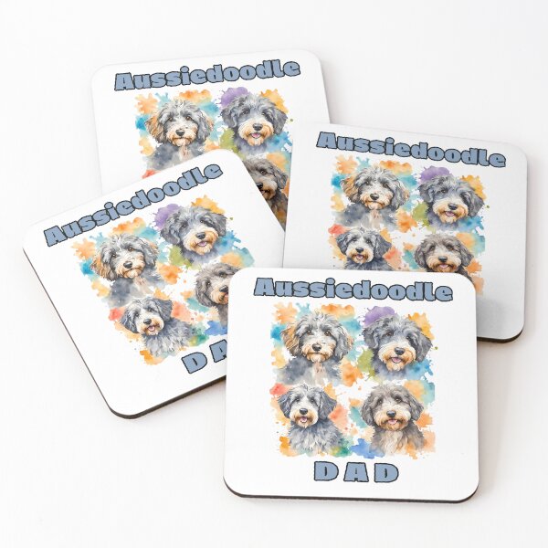 Item preview, Aussiedoodle Dad Watercolor designed and sold by Fredster1966.