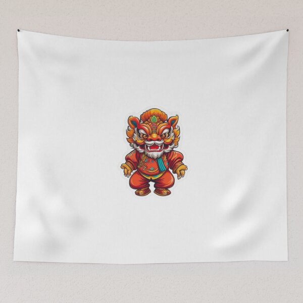 Item preview, Cool lion dance culture designed and sold by KorArtStudio.