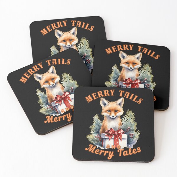 Item preview, Merry Tails and Merry Tales. fox watercolor designed and sold by FoxVibes.