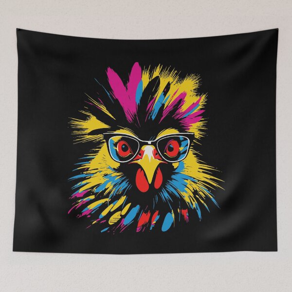 Item preview, Chicken Lover - Funny Punk Chicken Wearing Sunglasses designed and sold by Urban-Alien.