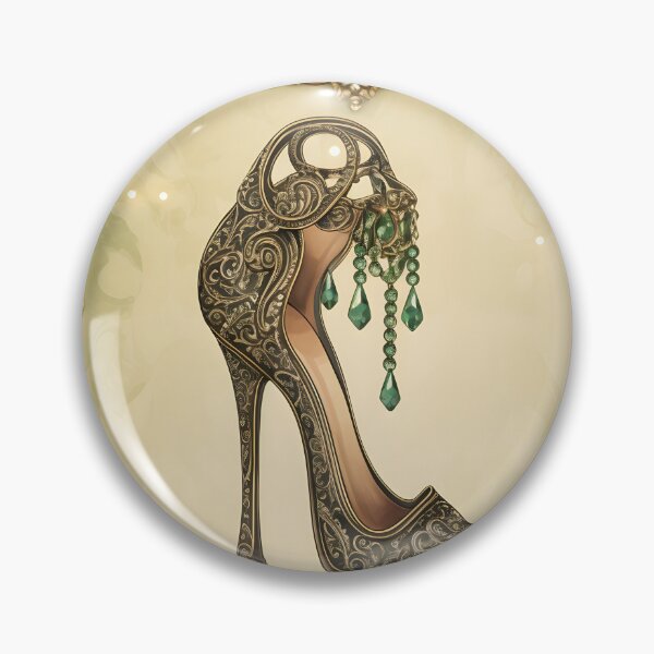 Item preview, delicate and intricate arabesque high heel print, designed and sold by dcrc.