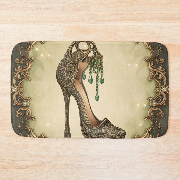 Item preview, delicate and intricate arabesque high heel print, designed and sold by dcrc.