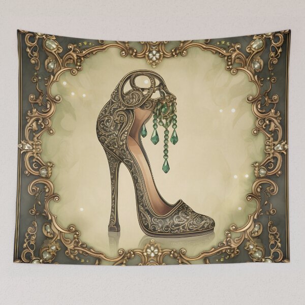 Item preview, delicate and intricate arabesque high heel print, designed and sold by dcrc.