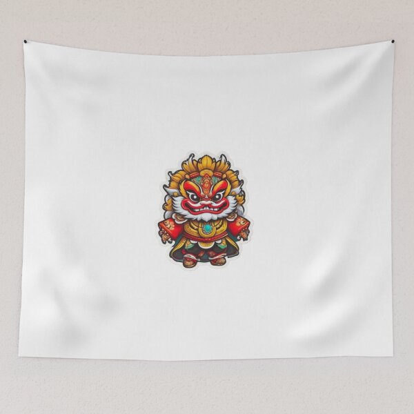 Item preview, Lion dance festival designed and sold by KorArtStudio.
