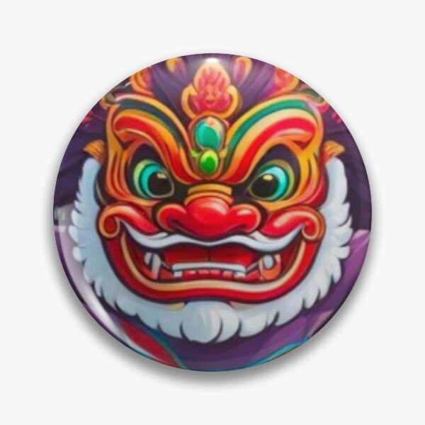 Item preview, Purple lion dance  designed and sold by KorArtStudio.