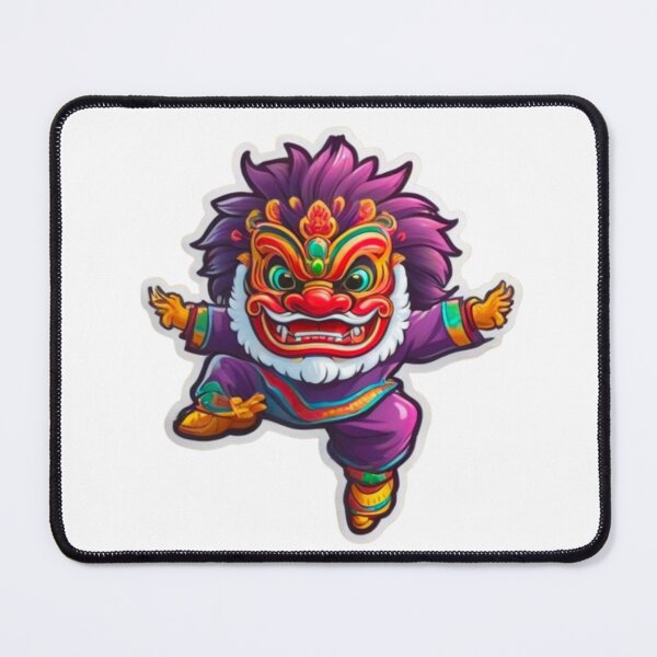 Item preview, Purple lion dance designed and sold by KorArtStudio.