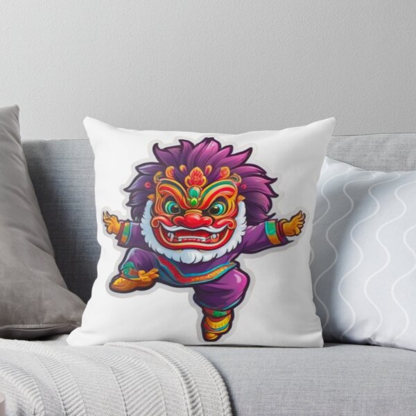 Item preview, Purple lion dance  designed and sold by KorArtStudio.