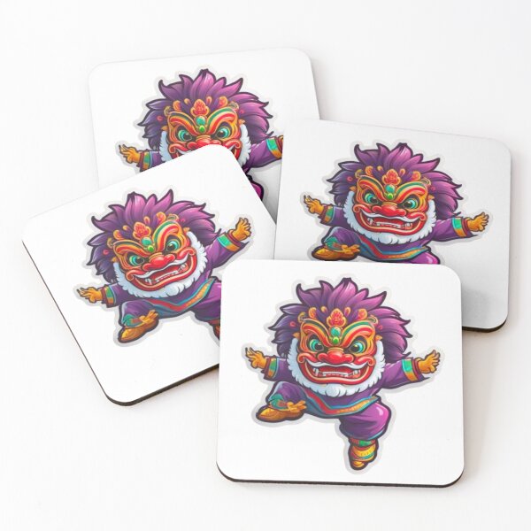 Item preview, Purple lion dance  designed and sold by KorArtStudio.
