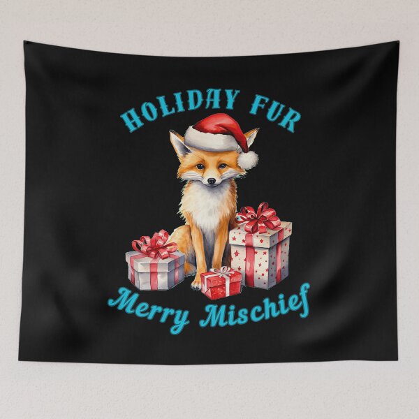Item preview, Holiday Fur, Merry Mischief. fox face designed and sold by FoxVibes.