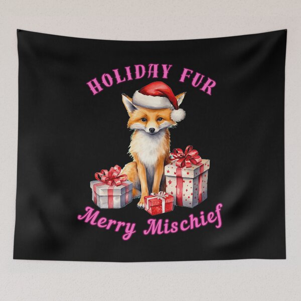 Item preview, Holiday Fur, Merry Mischief. cool fox designed and sold by FoxVibes.
