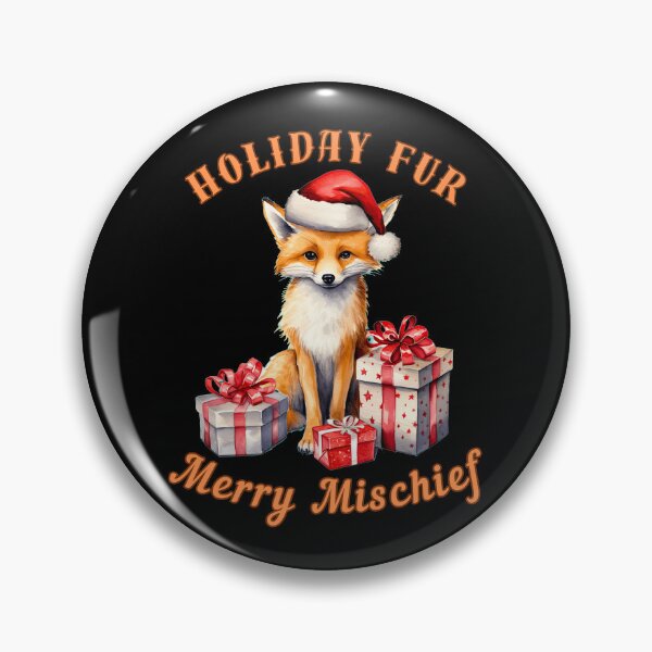 Item preview, Holiday Fur, Merry Mischief. fox portrait designed and sold by FoxVibes.