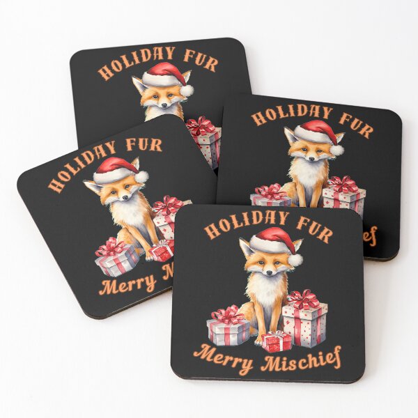 Item preview, Holiday Fur, Merry Mischief. fox portrait designed and sold by FoxVibes.