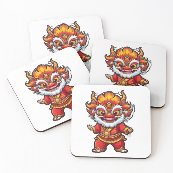 Item preview, Cute lion dance festival designed and sold by KorArtStudio.