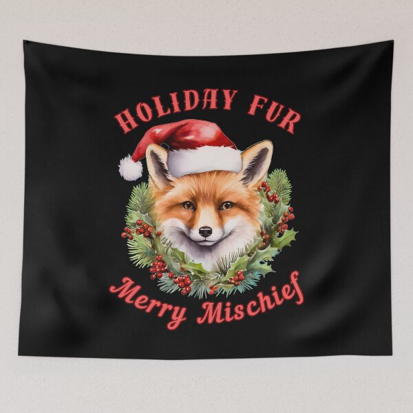 Item preview, Holiday Fur, Merry Mischief. fox owner designed and sold by FoxVibes.