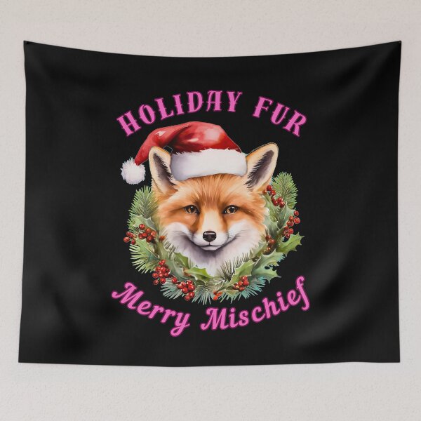 Item preview, Holiday Fur, Merry Mischief. fox foxes designed and sold by FoxVibes.