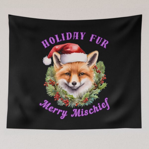 Item preview, Holiday Fur, Merry Mischief. fox boho designed and sold by FoxVibes.