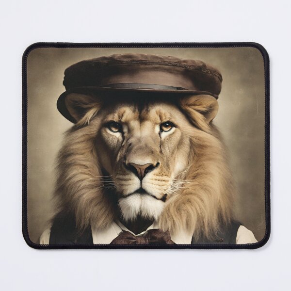 Item preview, Victorian Lion Portrait Artistic Gift Fashion Serious Style designed and sold by popanato.