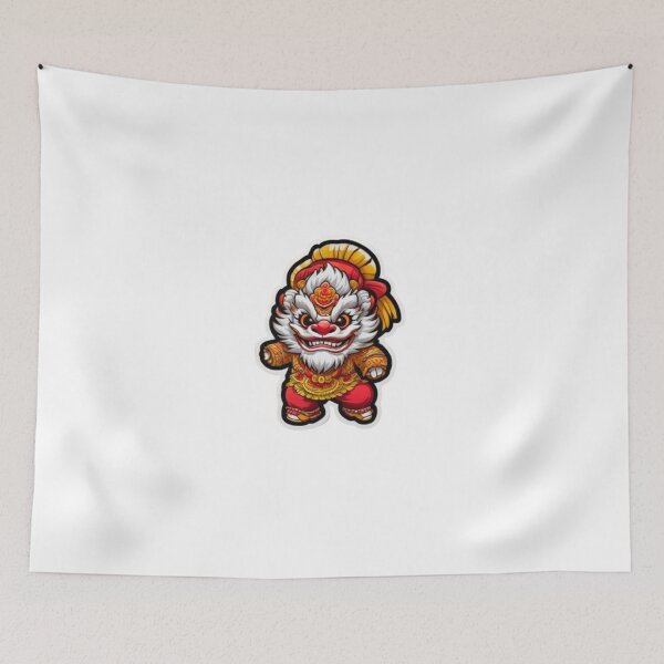 Item preview, Cool lion dance festival designed and sold by KorArtStudio.