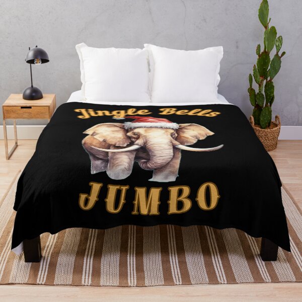 Artikelvorschau, Jingle Bells Jumbo. Aquarellelefant entworfen und verkauft von ElephantVibes.