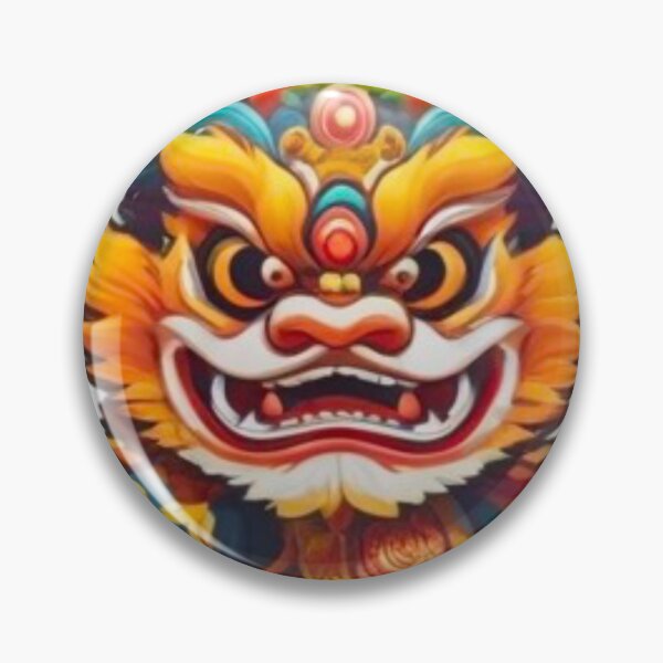 Item preview, Yellow lion dance festival designed and sold by KorArtStudio.