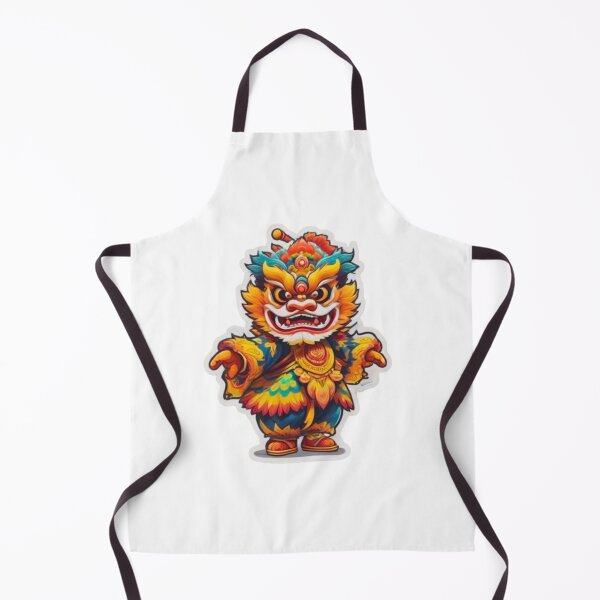 Item preview, Yellow lion dance festival designed and sold by KorArtStudio.