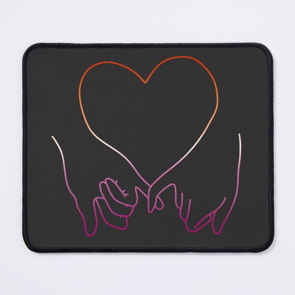Item preview, heart pinky promise in lesbian colours designed and sold by rosecolashop.