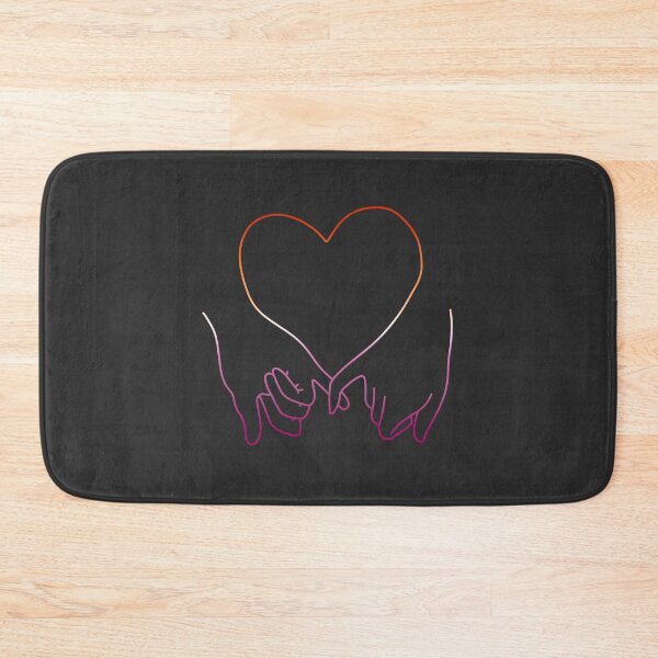 Item preview, heart pinky promise in lesbian colours designed and sold by rosecolashop.