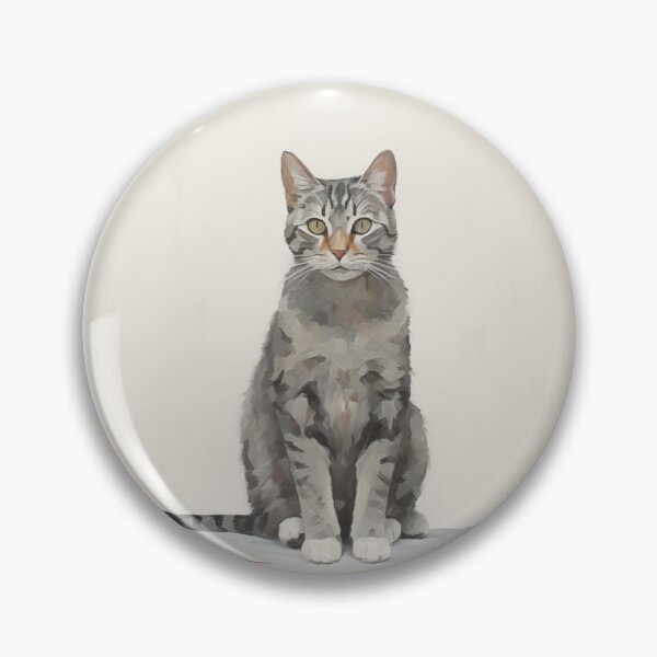 Item preview, a gray cat designed and sold by hola-zzoi.