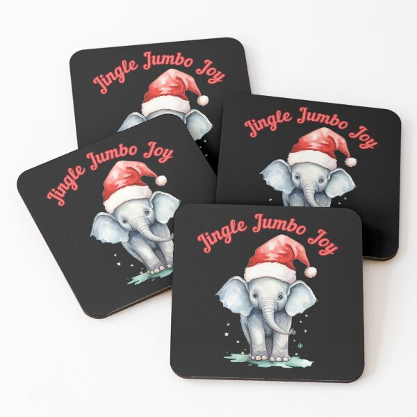Item preview, Jingle Jumbo Joy. colorful elephant designed and sold by ElephantVibes.