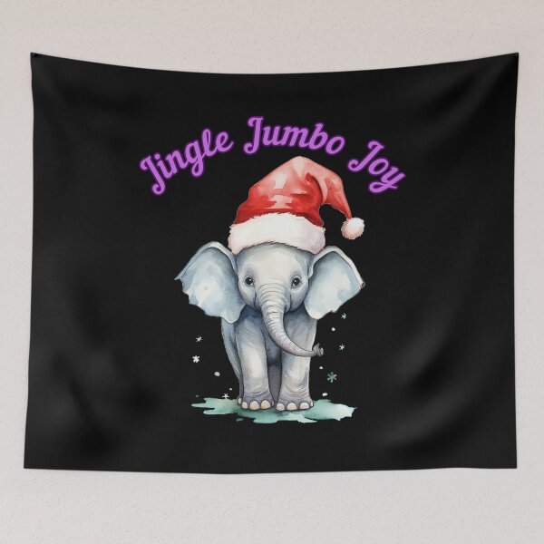 Item preview, Jingle Jumbo Joy. elephant face designed and sold by ElephantVibes.