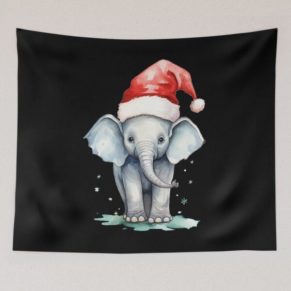 Item preview, Christmas Elephant designed and sold by ElephantVibes.