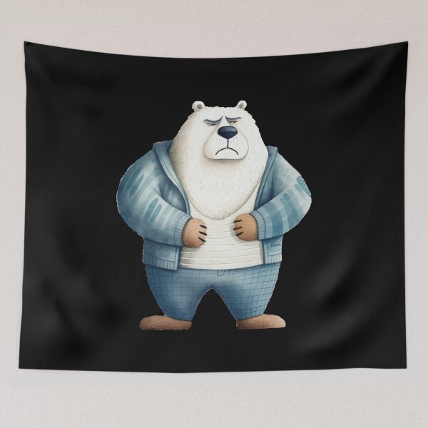 Item preview, Paternal Grumpiness: A Look into the World of Papa Bear designed and sold by WallGemsArt.