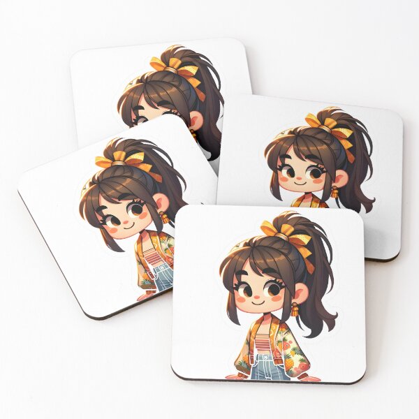 Item preview, Charming Asian Girl at European Market Sticker designed and sold by PSeamless.