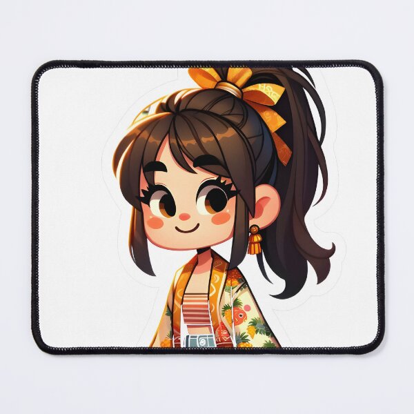 Item preview, Charming Asian Girl at European Market Sticker designed and sold by PSeamless.