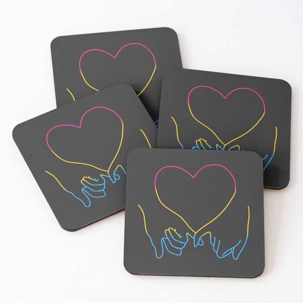 Item preview, heart pinky promise in pan colours designed and sold by rosecolashop.